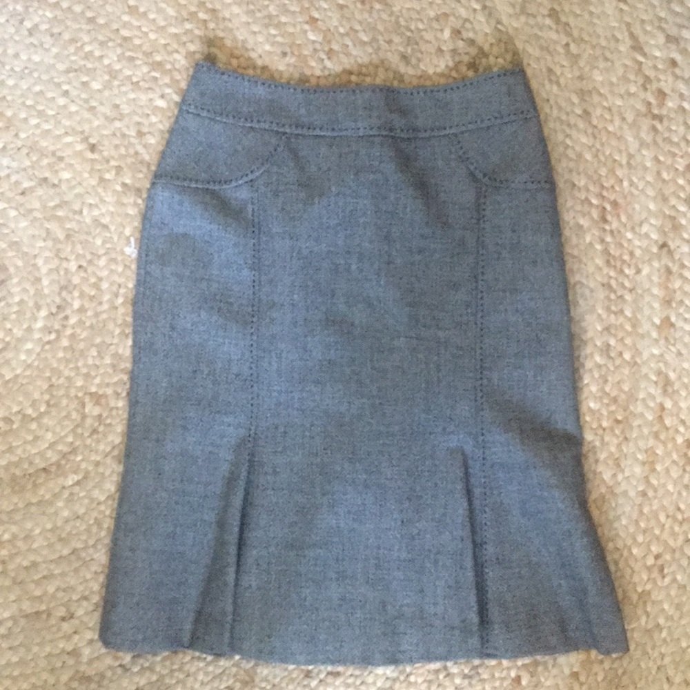 Wool Rebecca Taylor skirt, with ruffle pleat